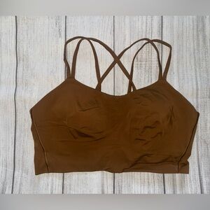 Lululemon Like a Cloud Long Line Bra D/DD Brown Size 10